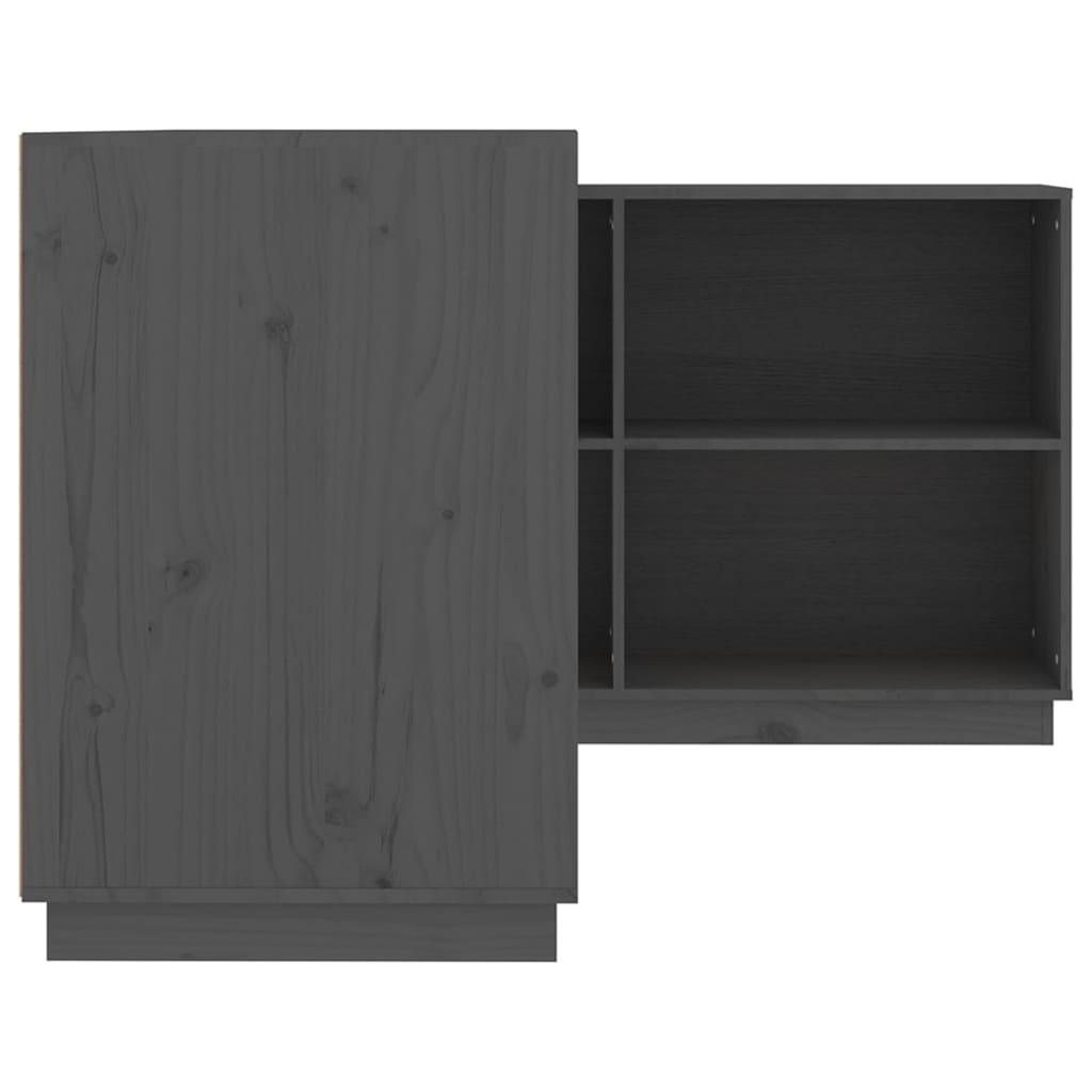 Desk Grey 110x50x75 cm Solid Wood Pine