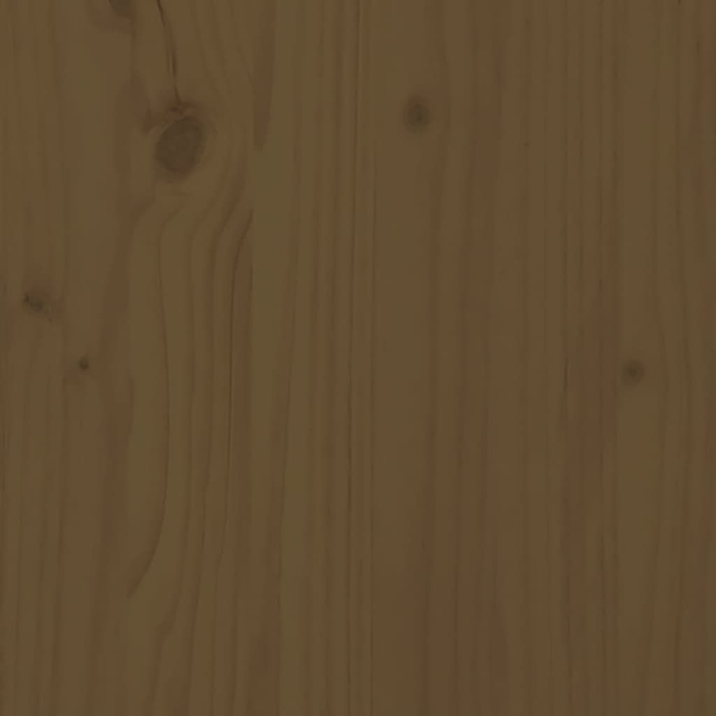 Coffee Table Honey Brown 80x55x40.5 cm Solid Wood Pine