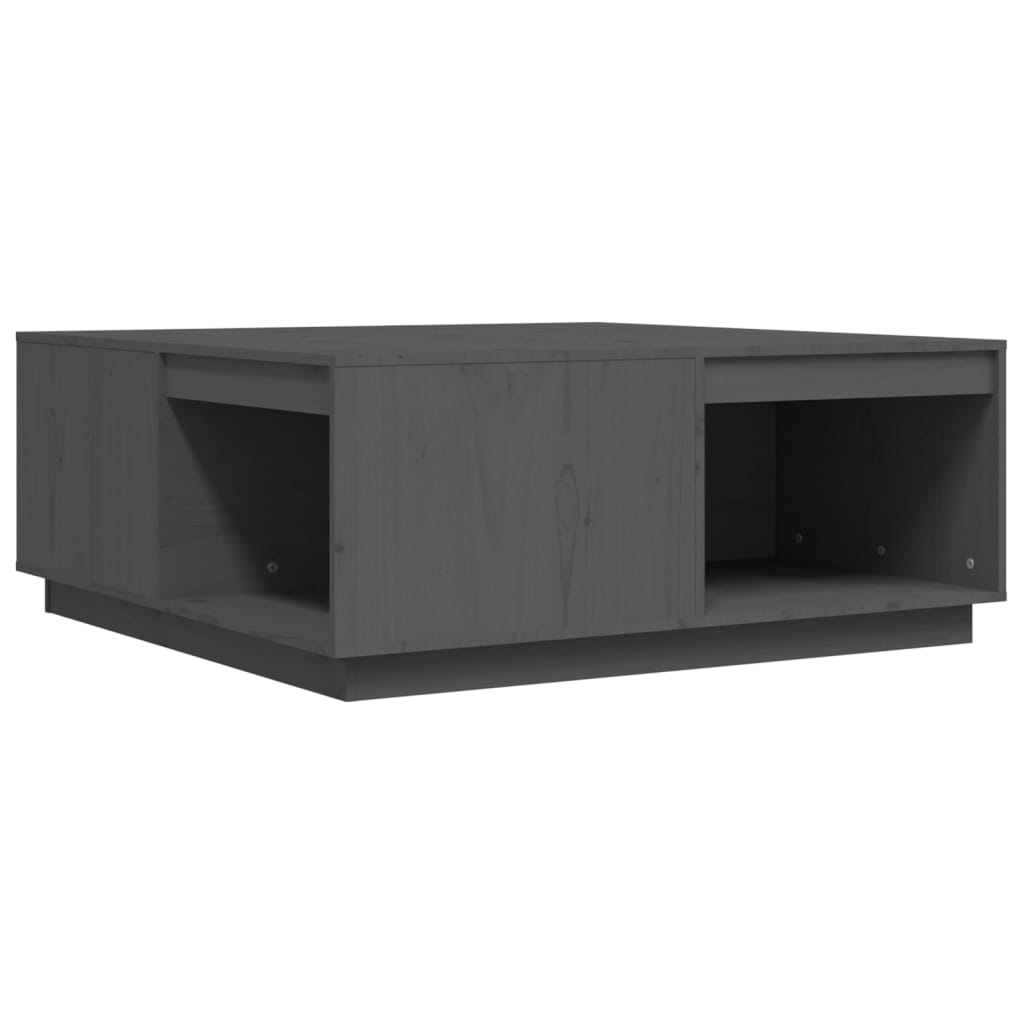 Coffee Table Grey 100x101x40.5 cm Solid Wood Pine