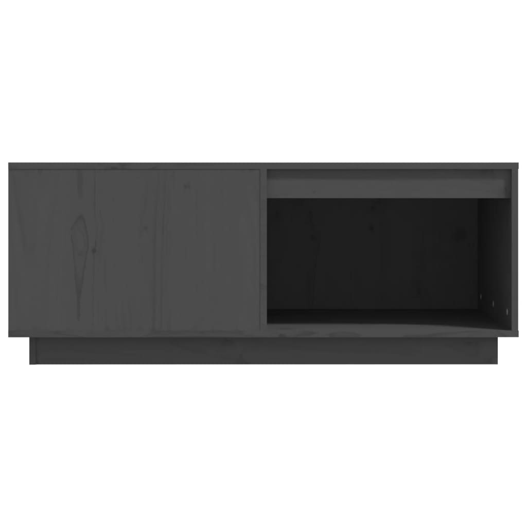 Coffee Table Grey 100x101x40.5 cm Solid Wood Pine