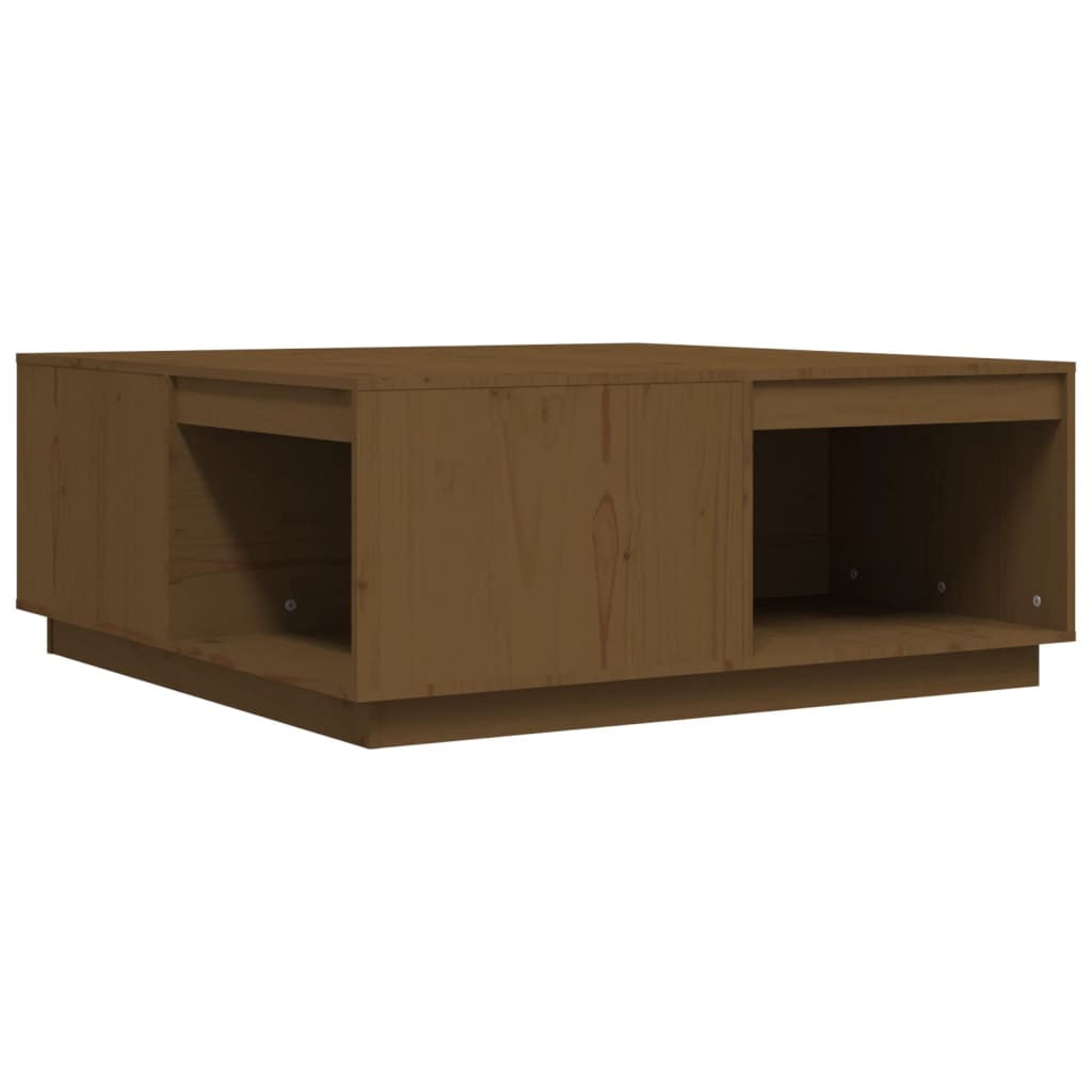Coffee Table Honey Brown 100x101x40.5 cm Solid Wood Pine