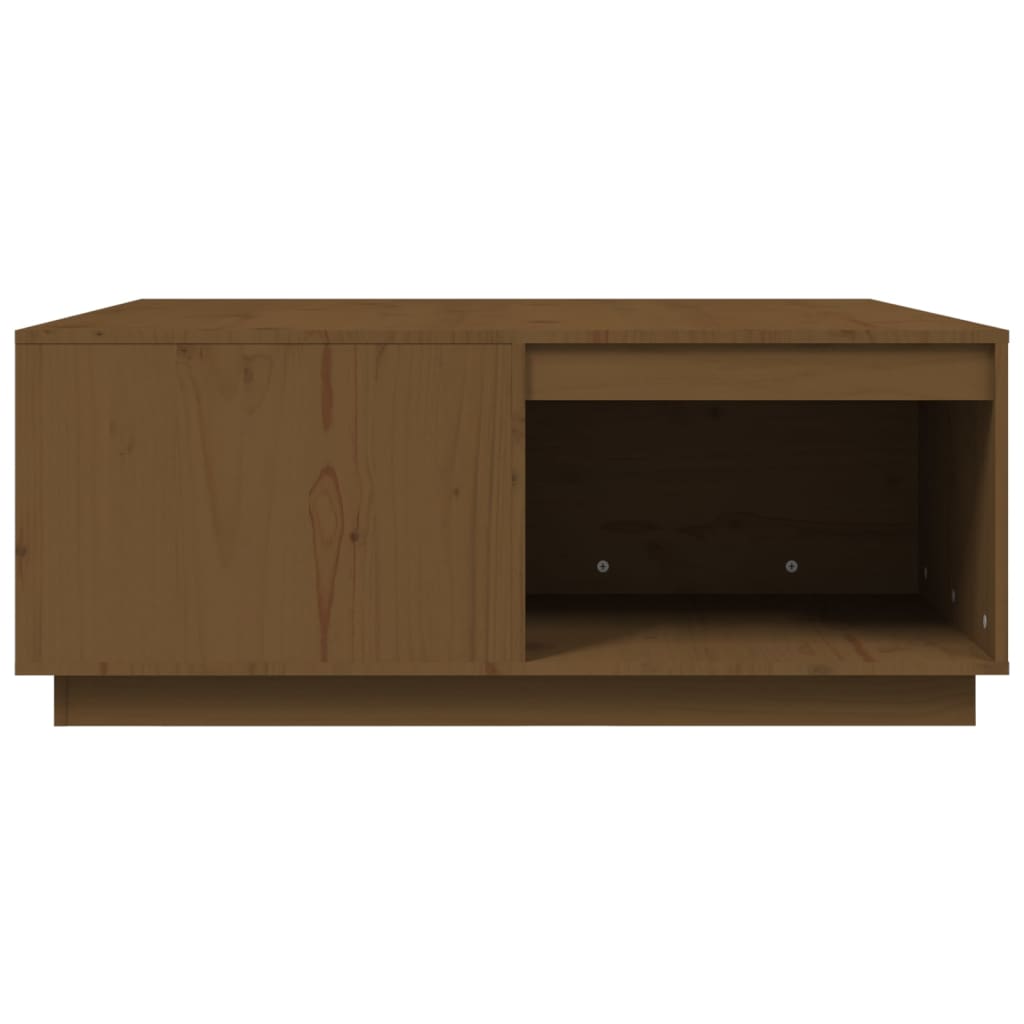 Coffee Table Honey Brown 100x101x40.5 cm Solid Wood Pine
