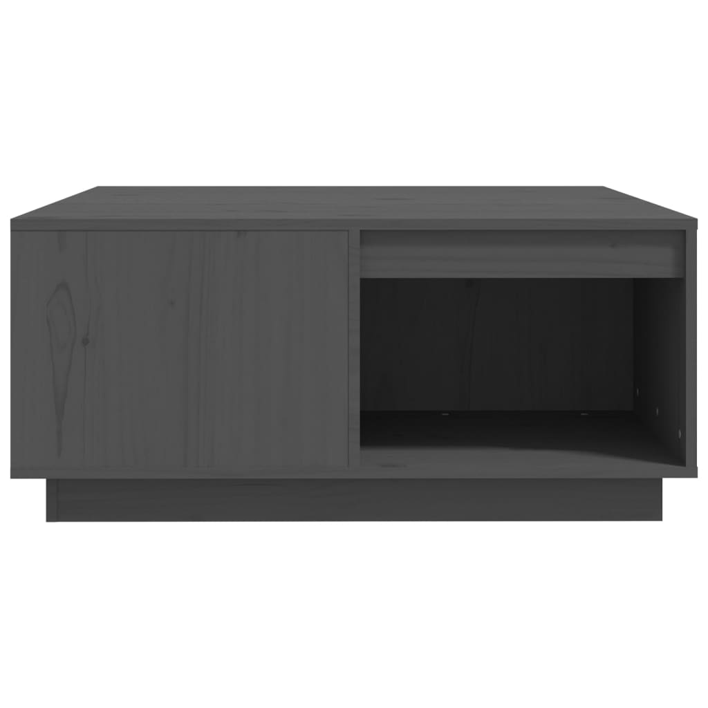 Coffee Table Grey 80x81x36.5 cm Solid Wood Pine