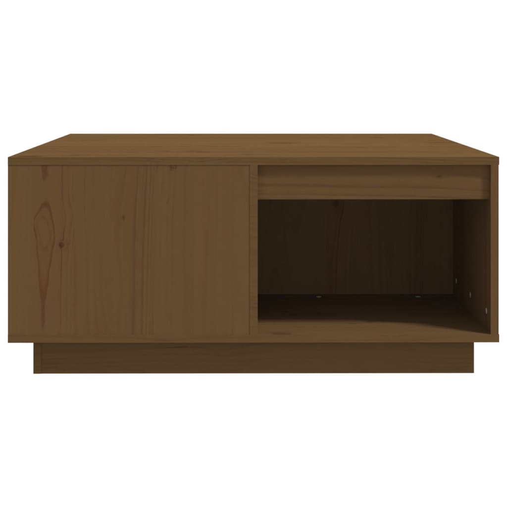 Coffee Table Honey Brown 80x81x36.5 cm Solid Wood Pine