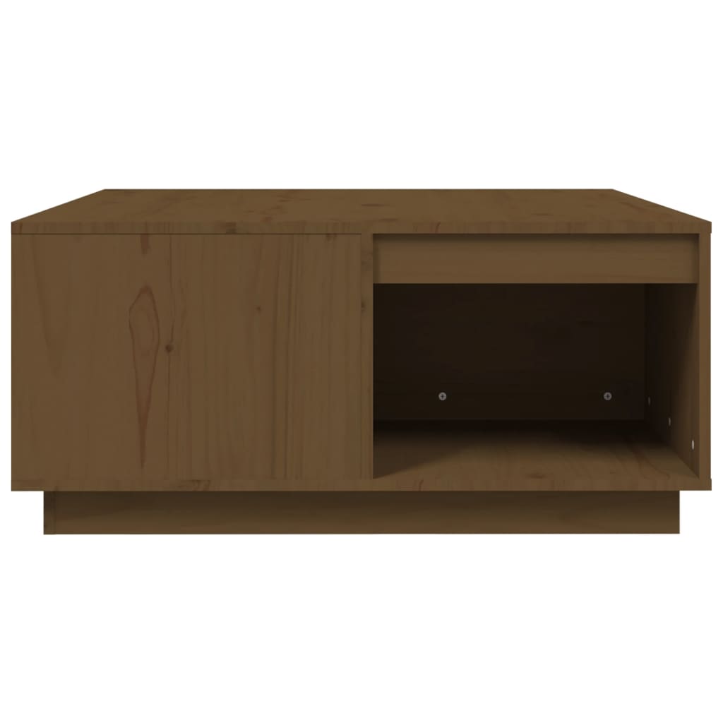 Coffee Table Honey Brown 80x81x36.5 cm Solid Wood Pine