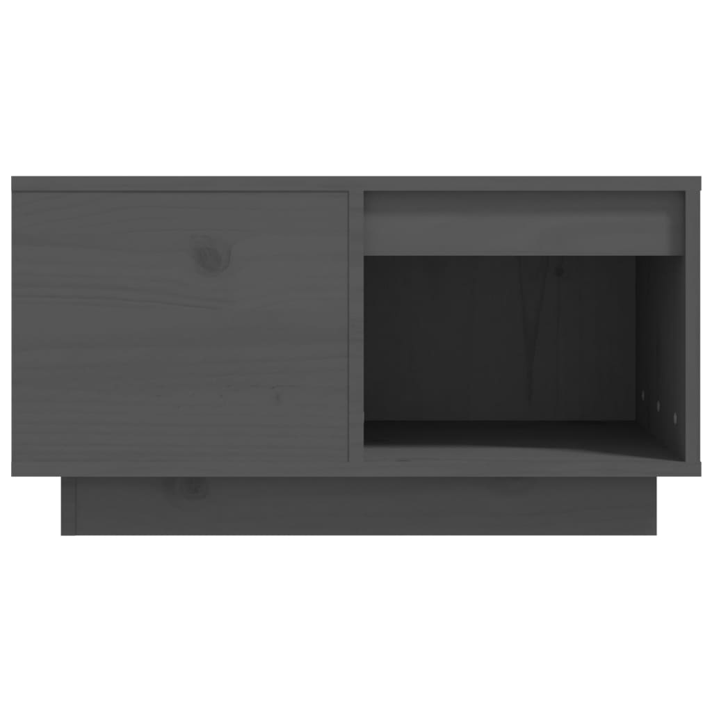 Coffee Table Grey 60x61x32.5 cm Solid Wood Pine