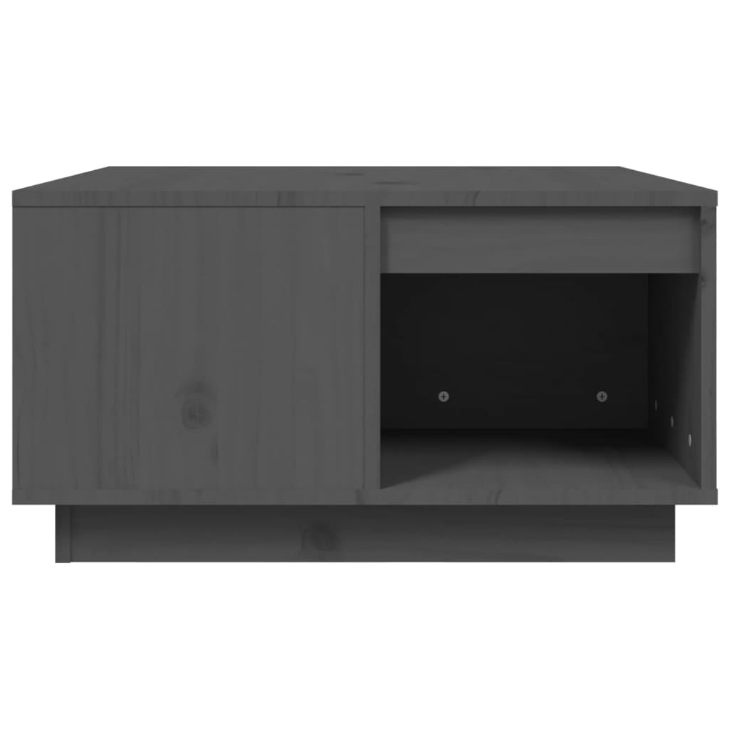 Coffee Table Grey 60x61x32.5 cm Solid Wood Pine