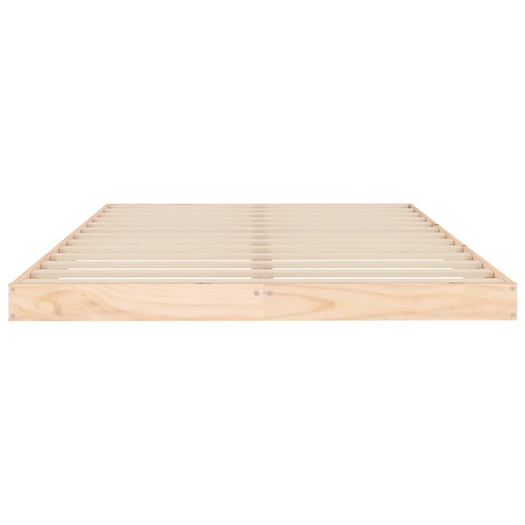 Bed Frame without Mattress 120x200 cm Solid Wood Pine
