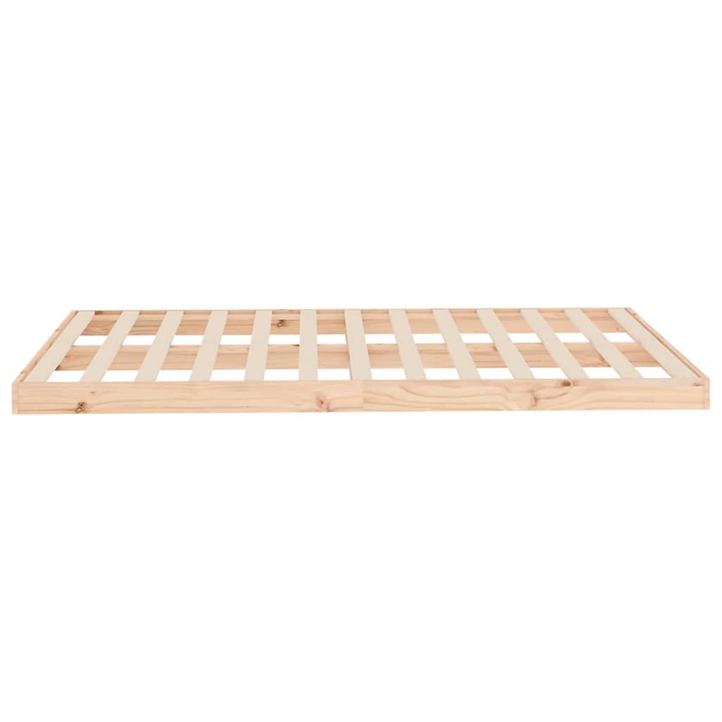 Bed Frame without Mattress 120x200 cm Solid Wood Pine