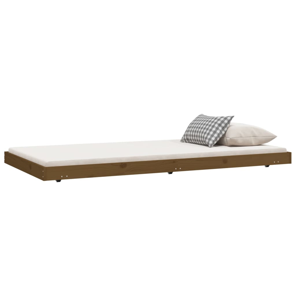 Bed Frame without Mattress Honey Brown 80x200 cm Solid Wood Pine