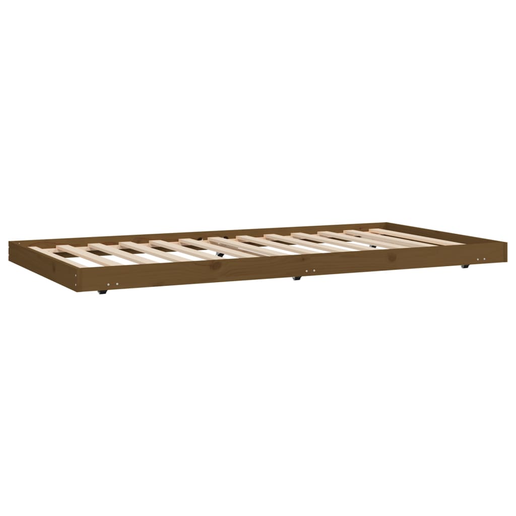 Bed Frame without Mattress Honey Brown 80x200 cm Solid Wood Pine