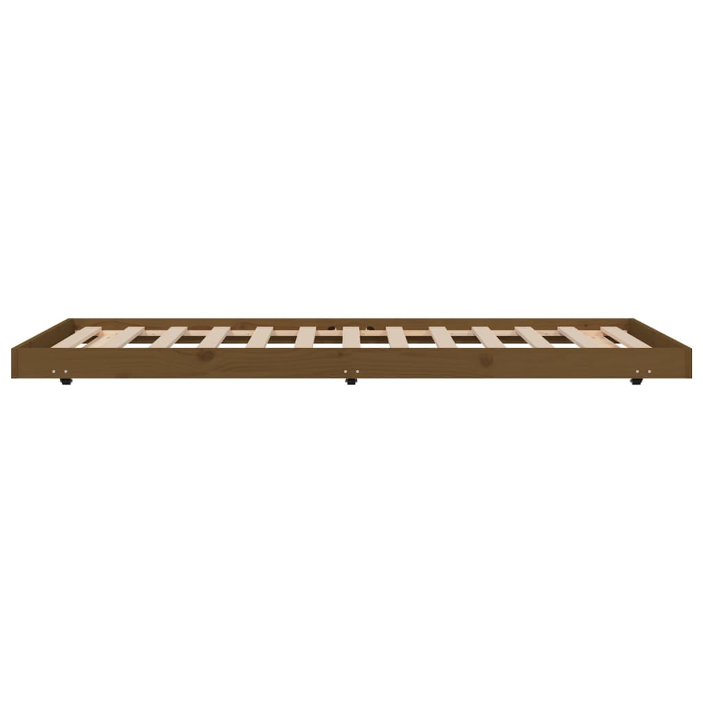 Bed Frame without Mattress Honey Brown 80x200 cm Solid Wood Pine