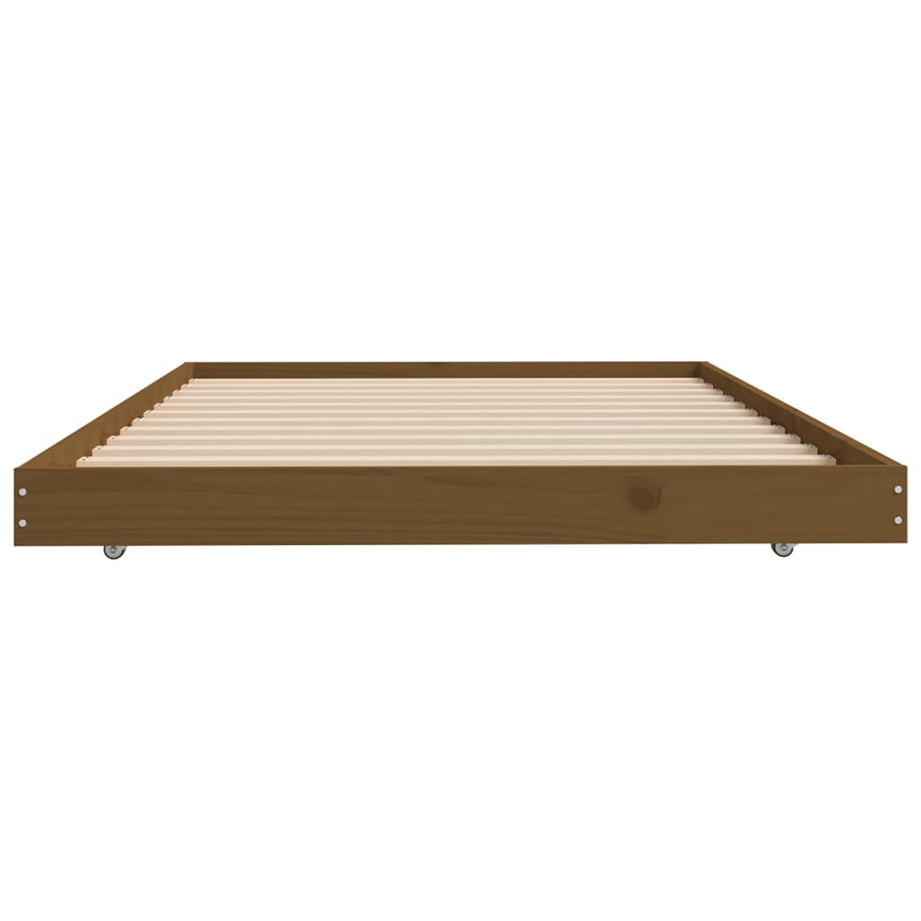 Bed Frame without Mattress Honey Brown 80x200 cm Solid Wood Pine