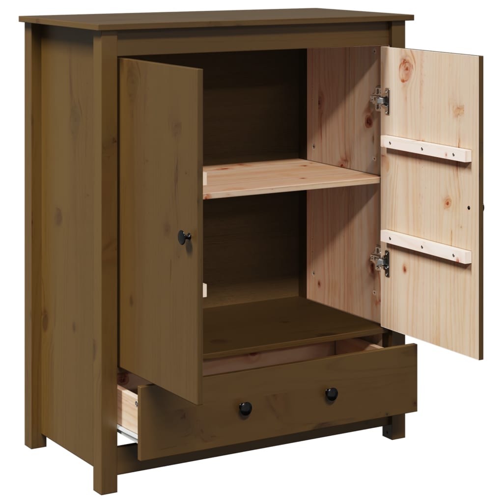 Highboard Honey Brown 83x41,5x100 cm Solid Wood Pine