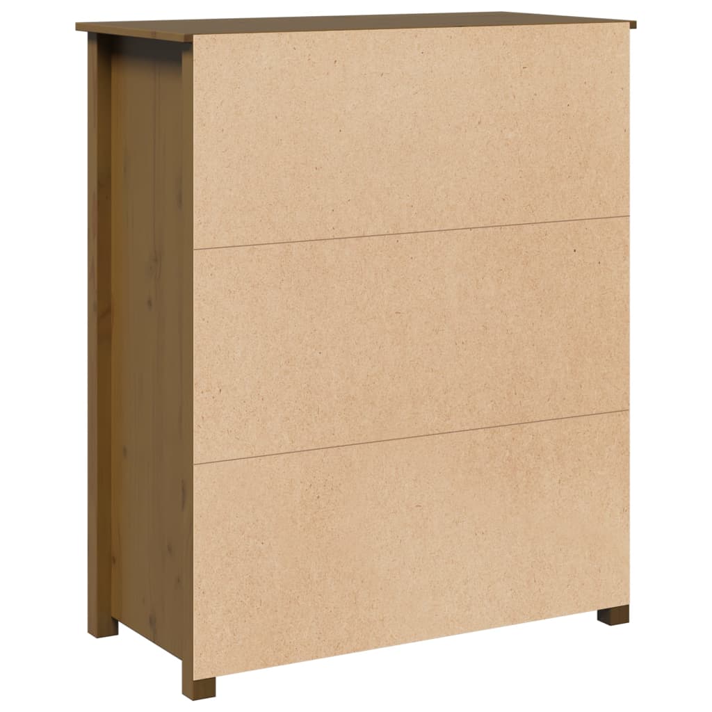 Highboard Honey Brown 83x41,5x100 cm Solid Wood Pine