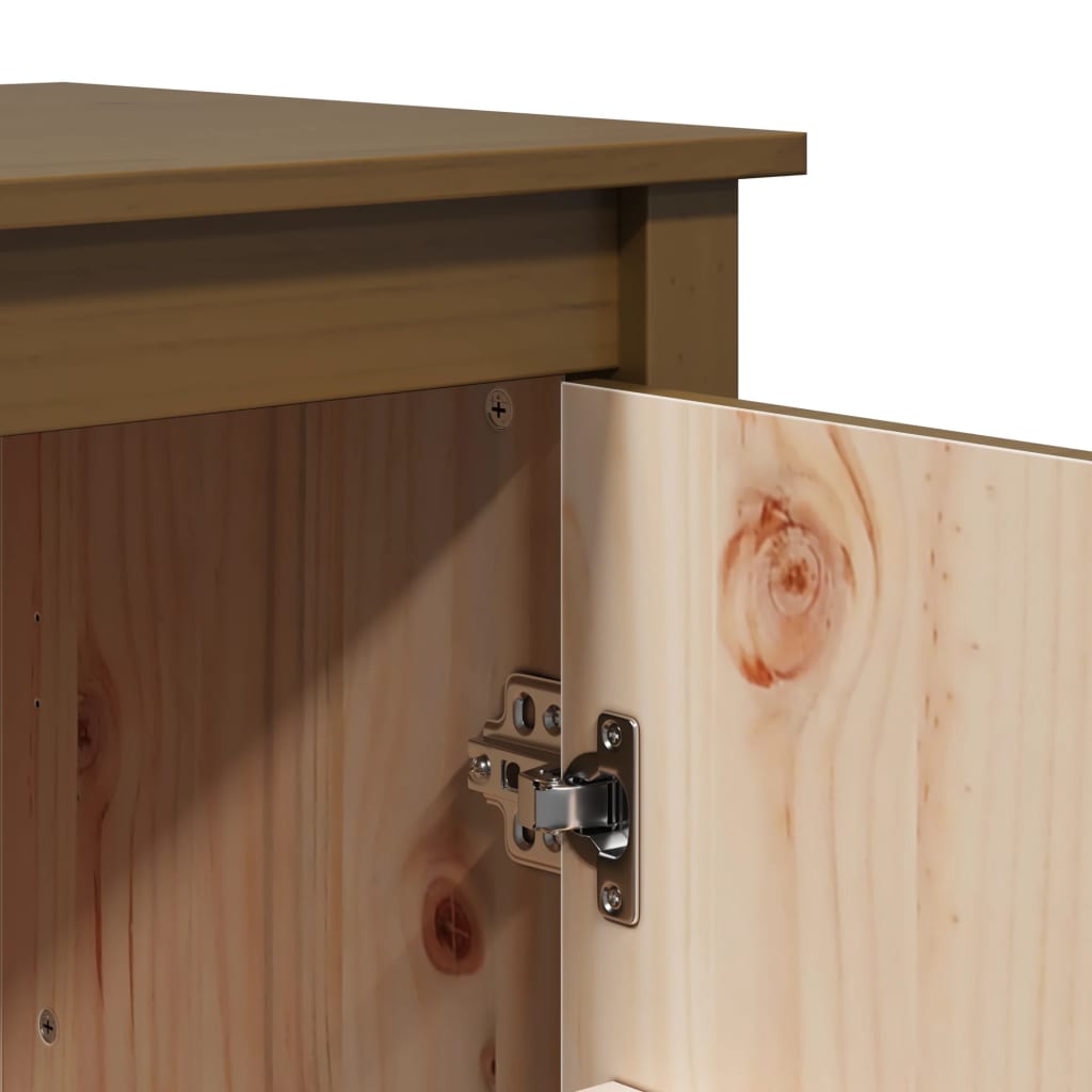Highboard Honey Brown 83x41,5x100 cm Solid Wood Pine