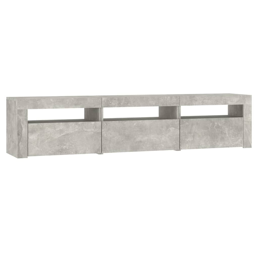 Modern Wooden Large TV Tele Stand Unit Cabinet With LED Lights & Storage