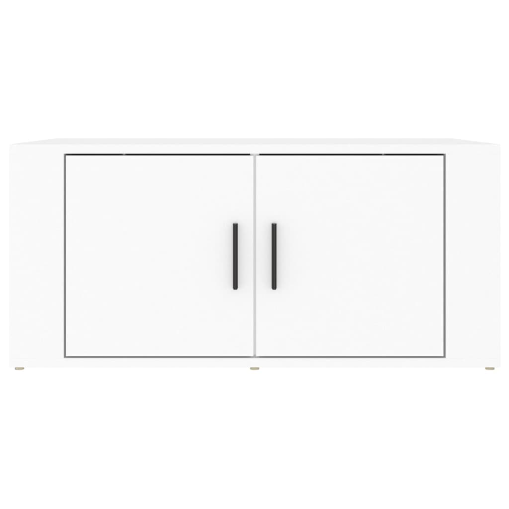 Coffee Table White 80x50x36 cm Engineered Wood