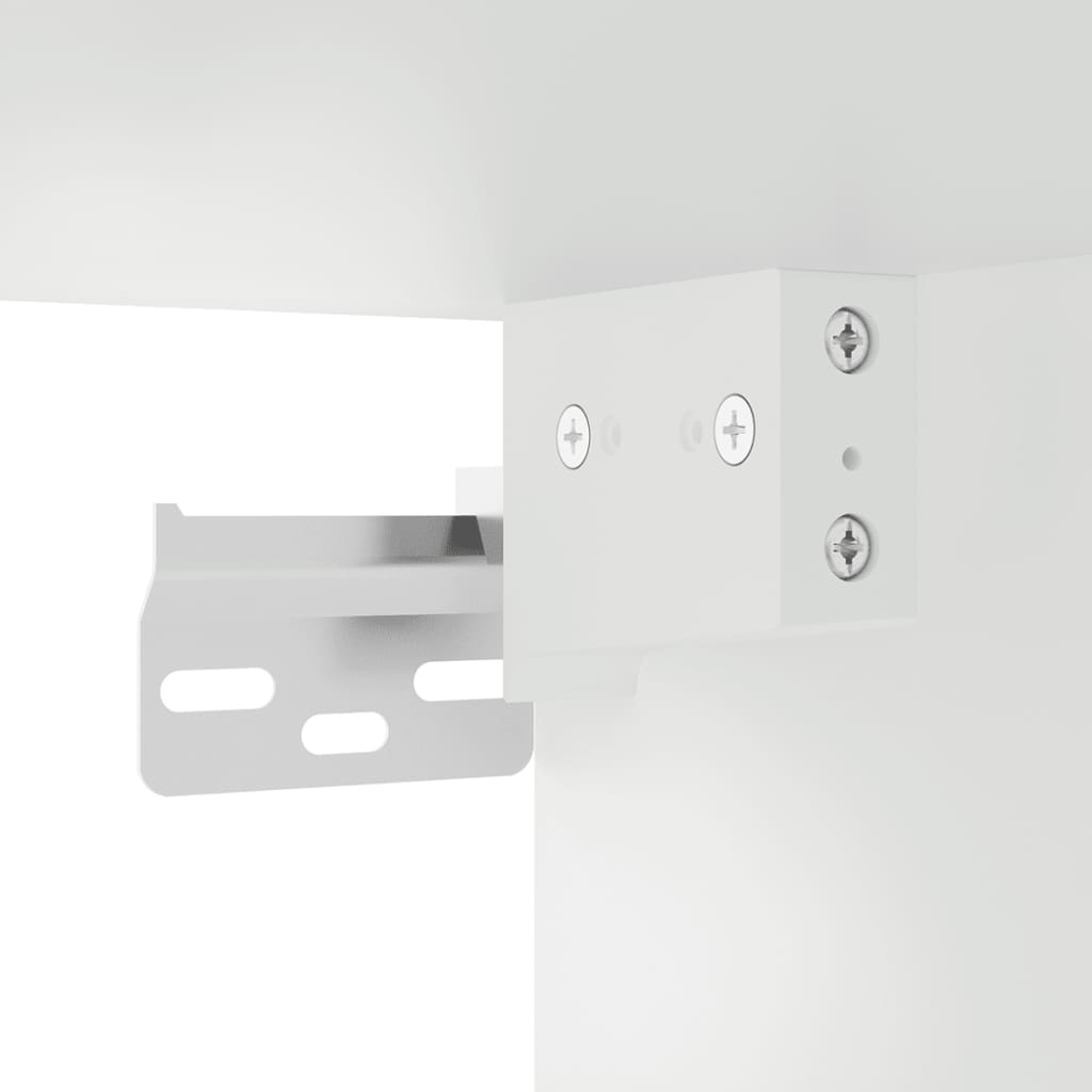 Wall Mounted TV Cabinet White 57x34.5x40 cm