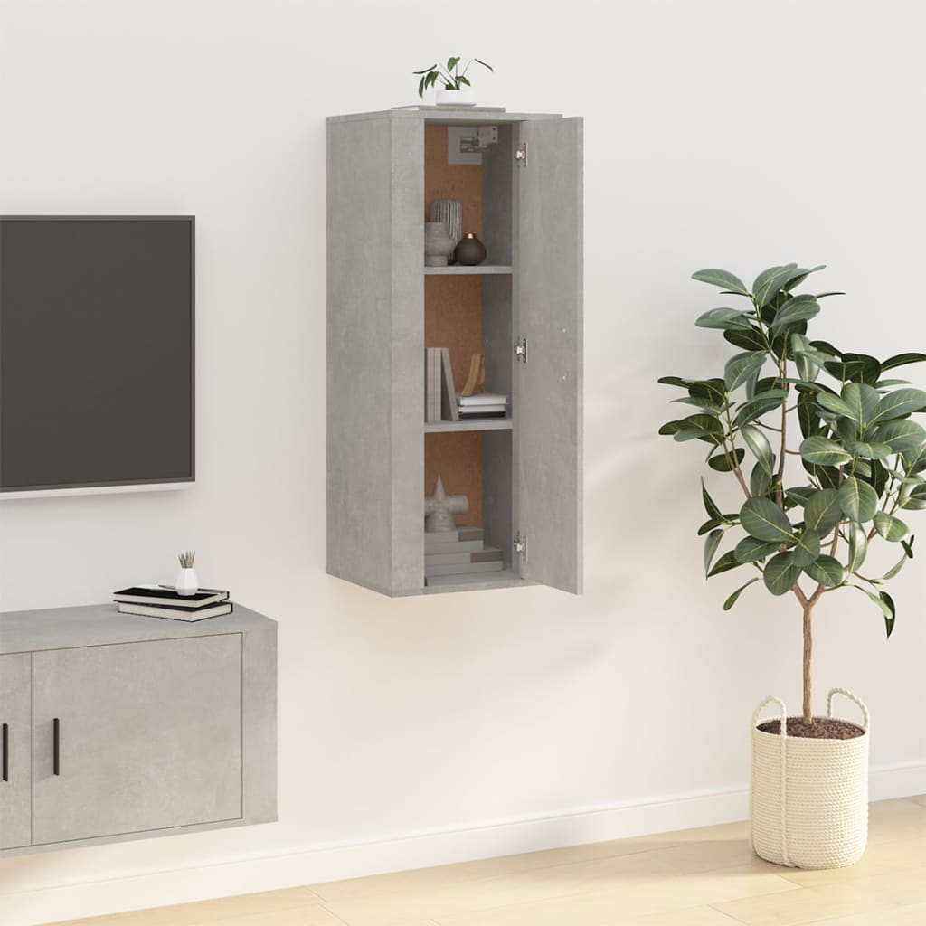 Wall Mounted TV Cabinet Concrete Grey 40x34,5x100 cm