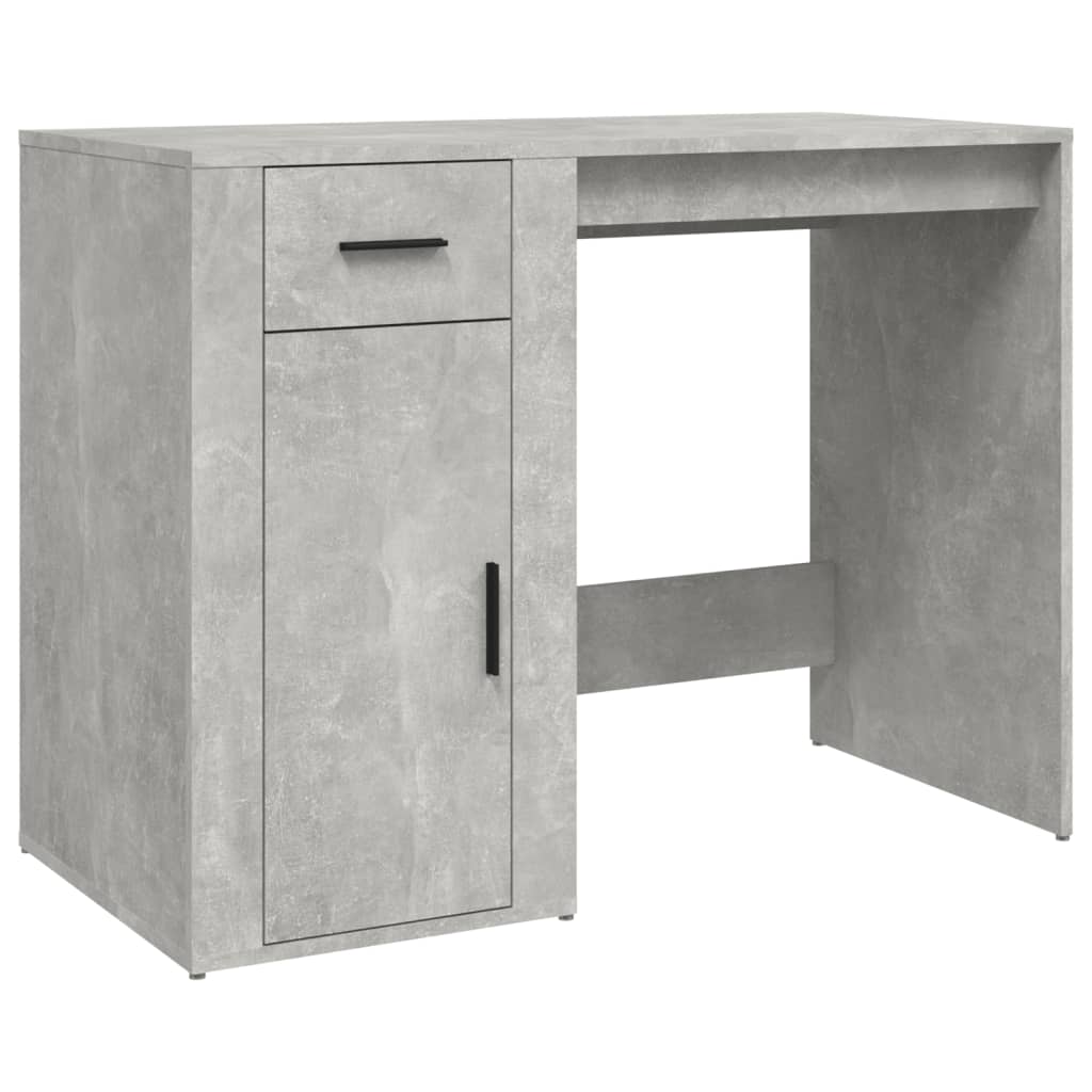 Modern Wooden Home Office Computer Desk Table With Storage Compartment & Drawer