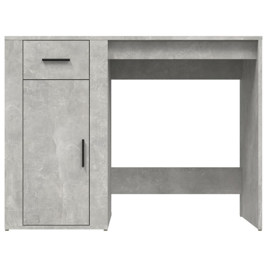 Modern Wooden Home Office Computer Desk Table With Storage Compartment & Drawer