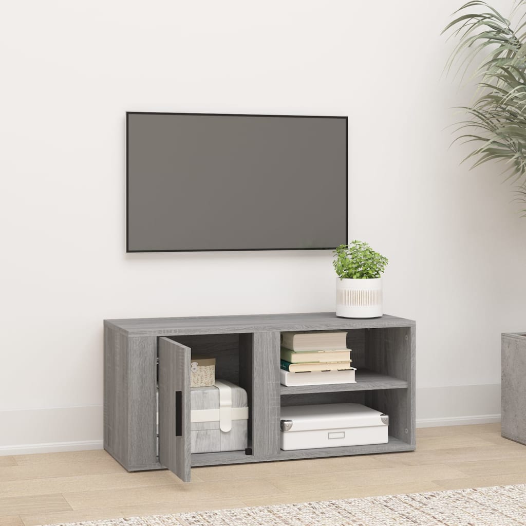 TV Cabinet Grey Sonoma 80x31,5x36 cm Engineered Wood