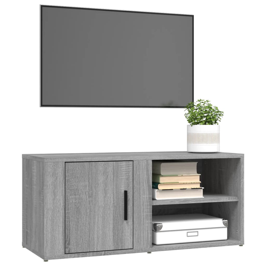 TV Cabinet Grey Sonoma 80x31,5x36 cm Engineered Wood