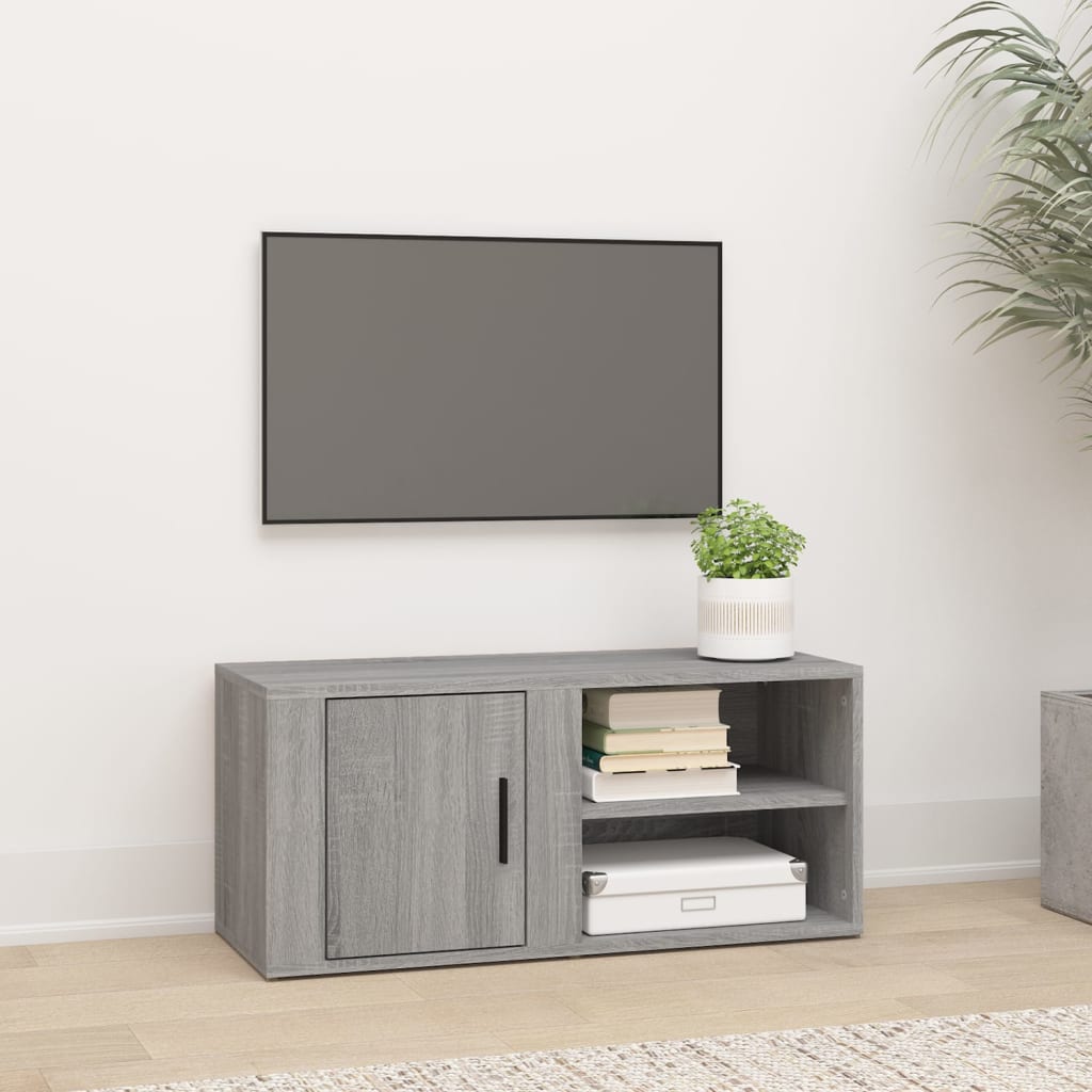 TV Cabinet Grey Sonoma 80x31,5x36 cm Engineered Wood