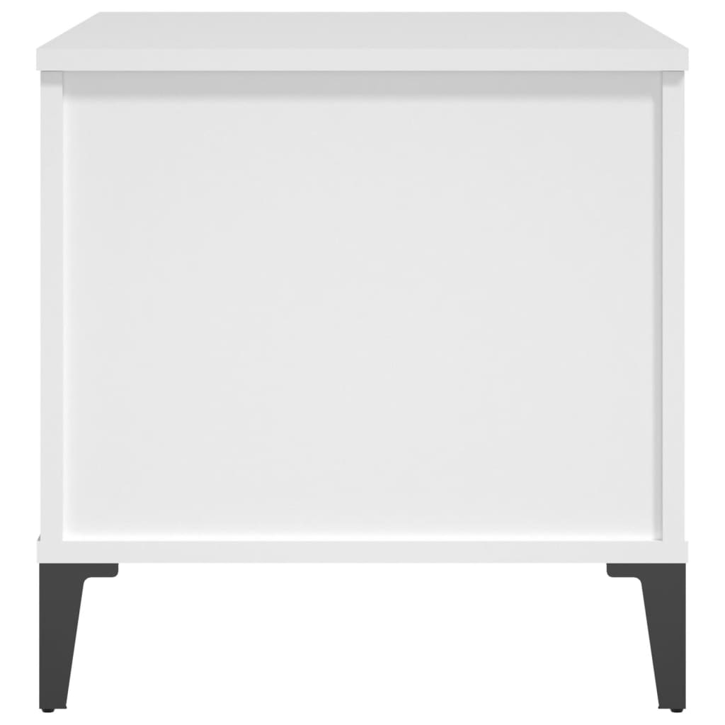 Coffee Table White 60x44.5x45 cm Engineered Wood