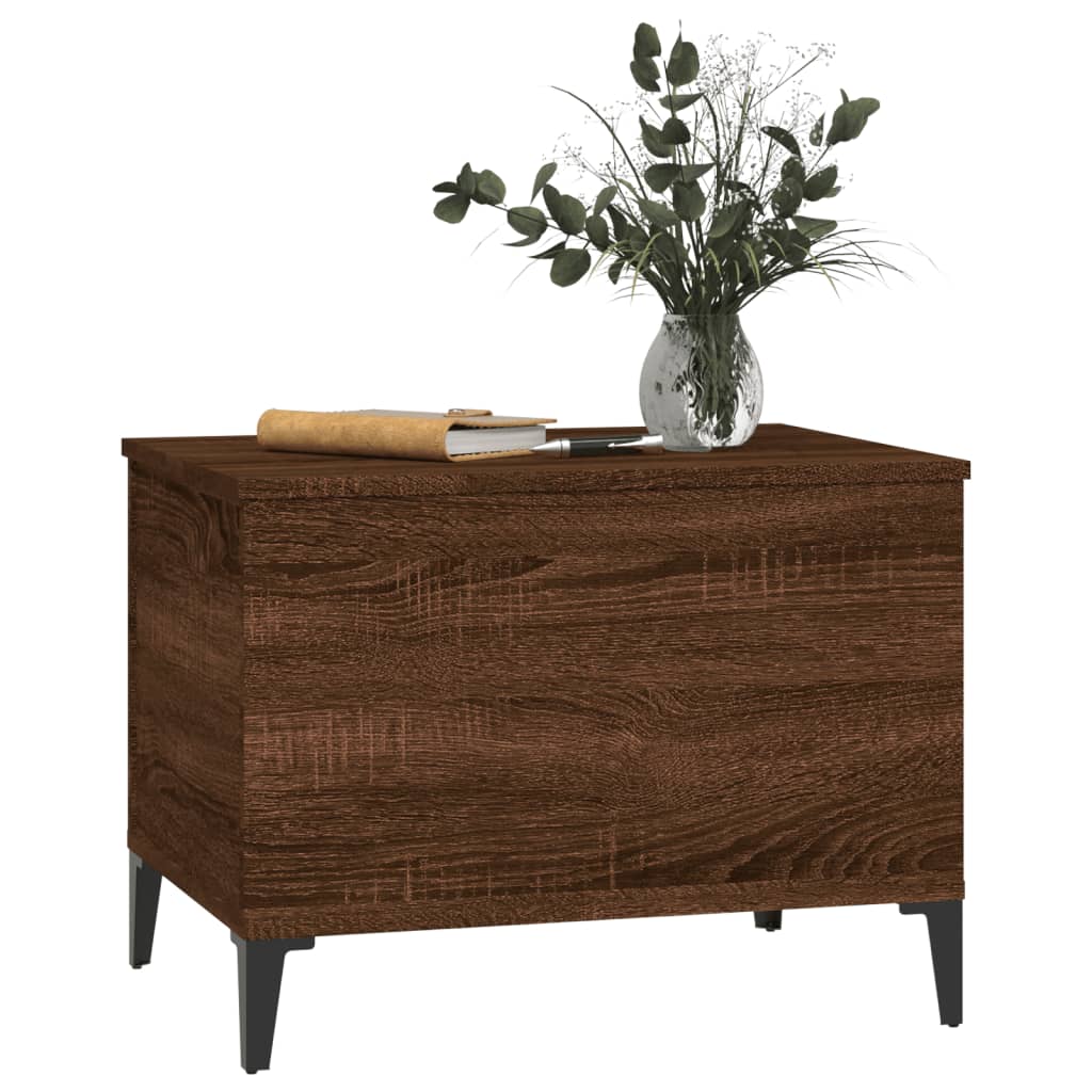 Coffee Table Brown Oak 60x44.5x45 cm Engineered Wood