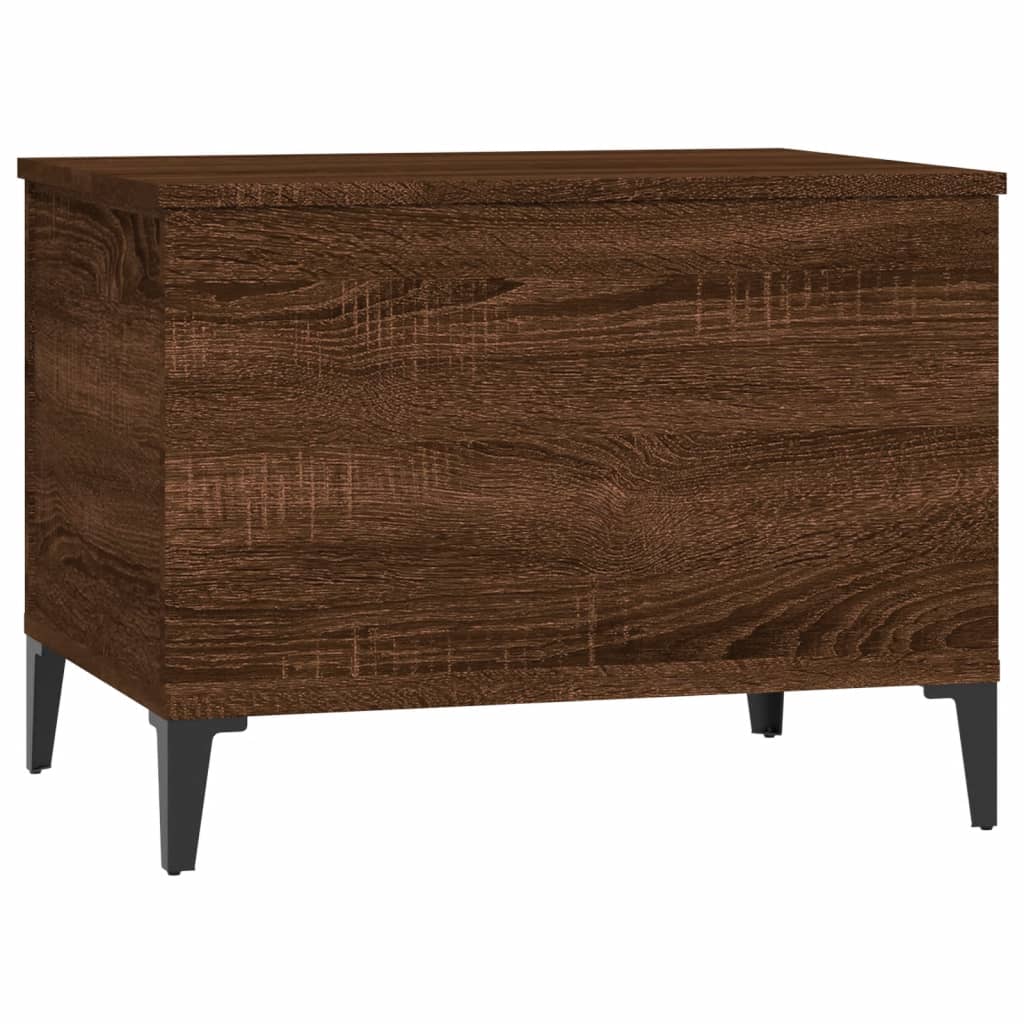 Coffee Table Brown Oak 60x44.5x45 cm Engineered Wood