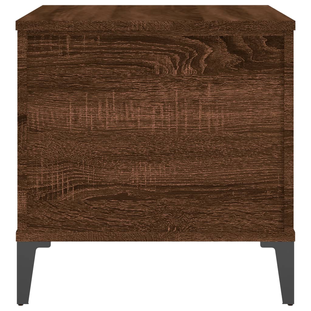 Coffee Table Brown Oak 60x44.5x45 cm Engineered Wood