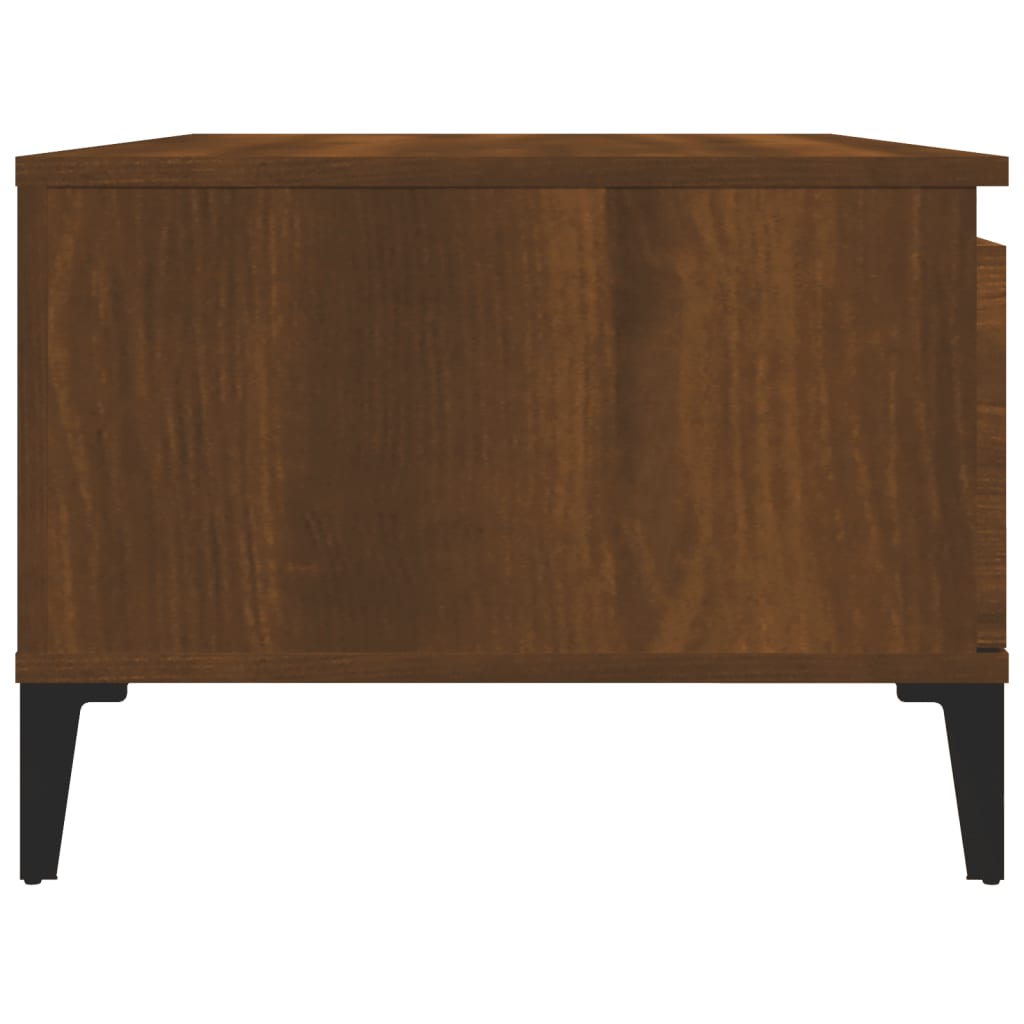 Coffee Table Brown Oak 90x50x36.5 cm Engineered Wood