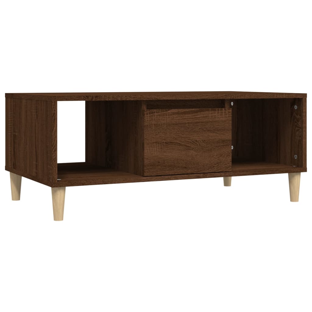 Coffee Table Brown Oak 90x50x36,5 cm Engineered Wood