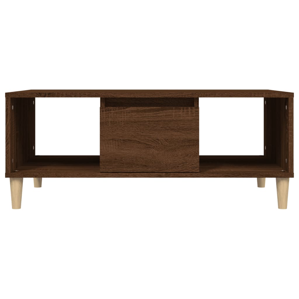 Coffee Table Brown Oak 90x50x36,5 cm Engineered Wood