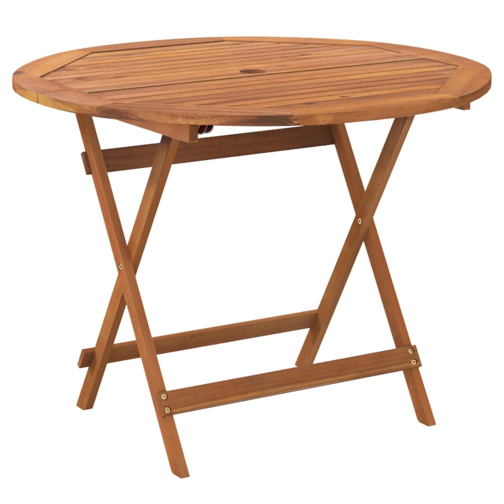 Outdoor Patio Wooden Folding Garden Dining Table Acacia Wood Tables Brown