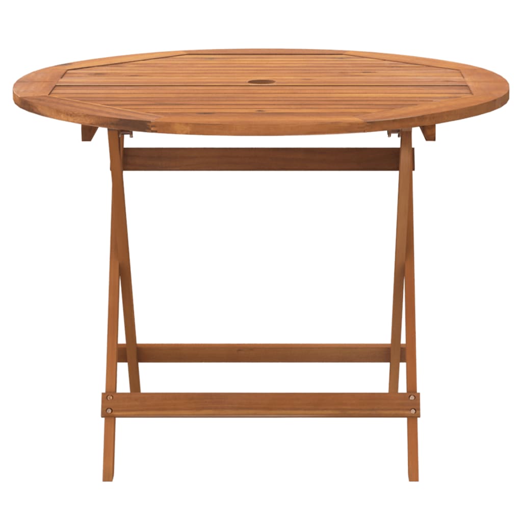 Outdoor Patio Wooden Folding Garden Dining Table Acacia Wood Tables Brown
