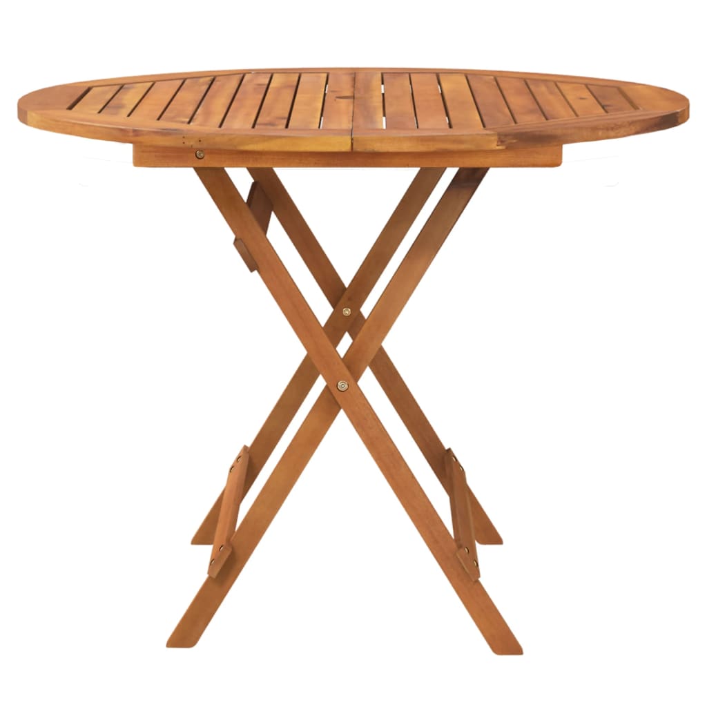 Outdoor Patio Wooden Folding Garden Dining Table Acacia Wood Tables Brown