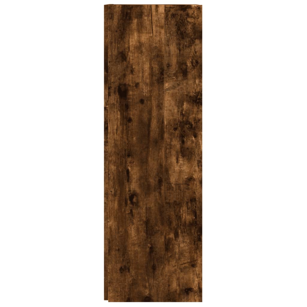 Corner Cabinet Smoked Oak 33x33x100 cm Engineered Wood