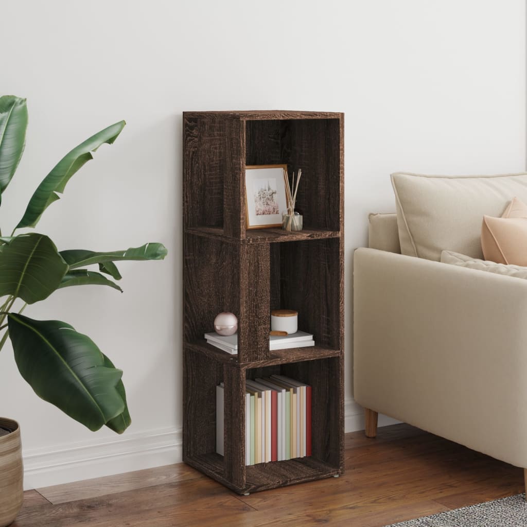Corner Cabinet Brown Oak 33x33x100 cm Engineered Wood