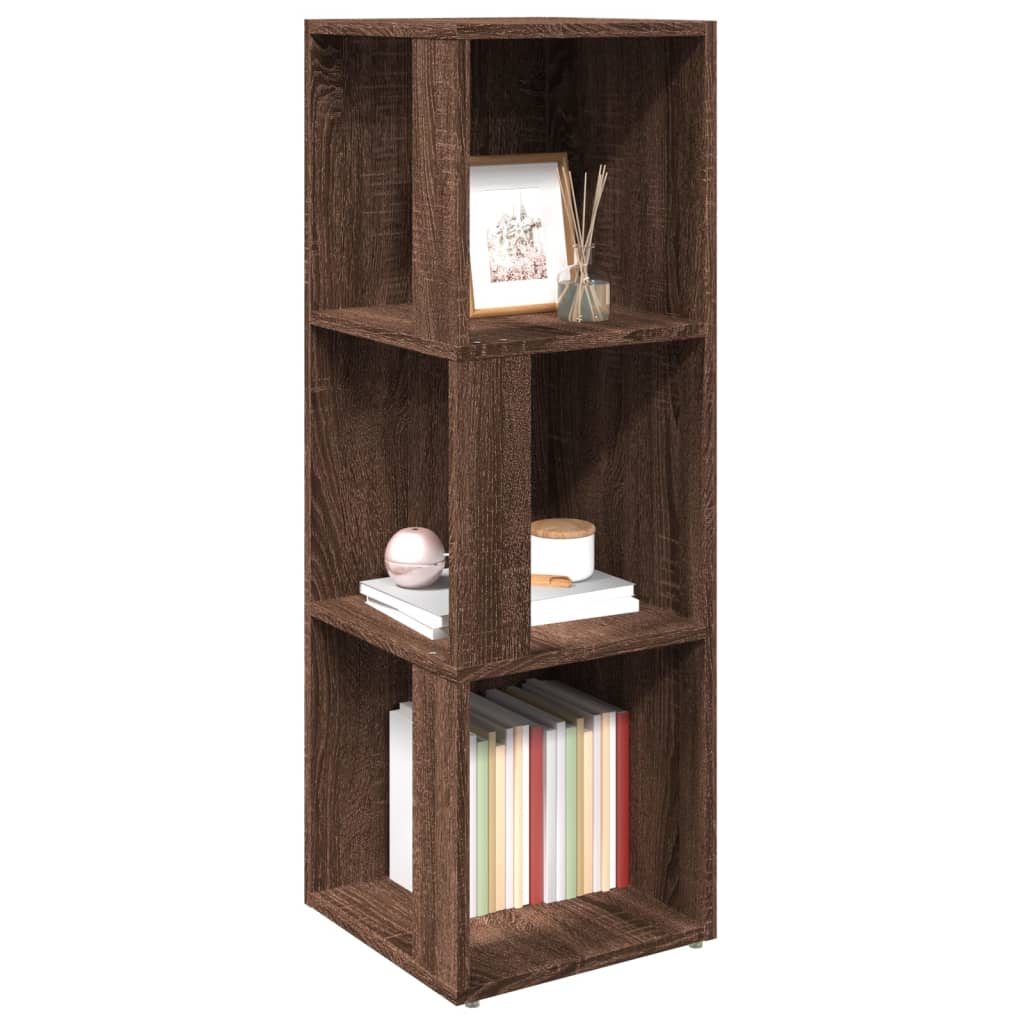 Corner Cabinet Brown Oak 33x33x100 cm Engineered Wood