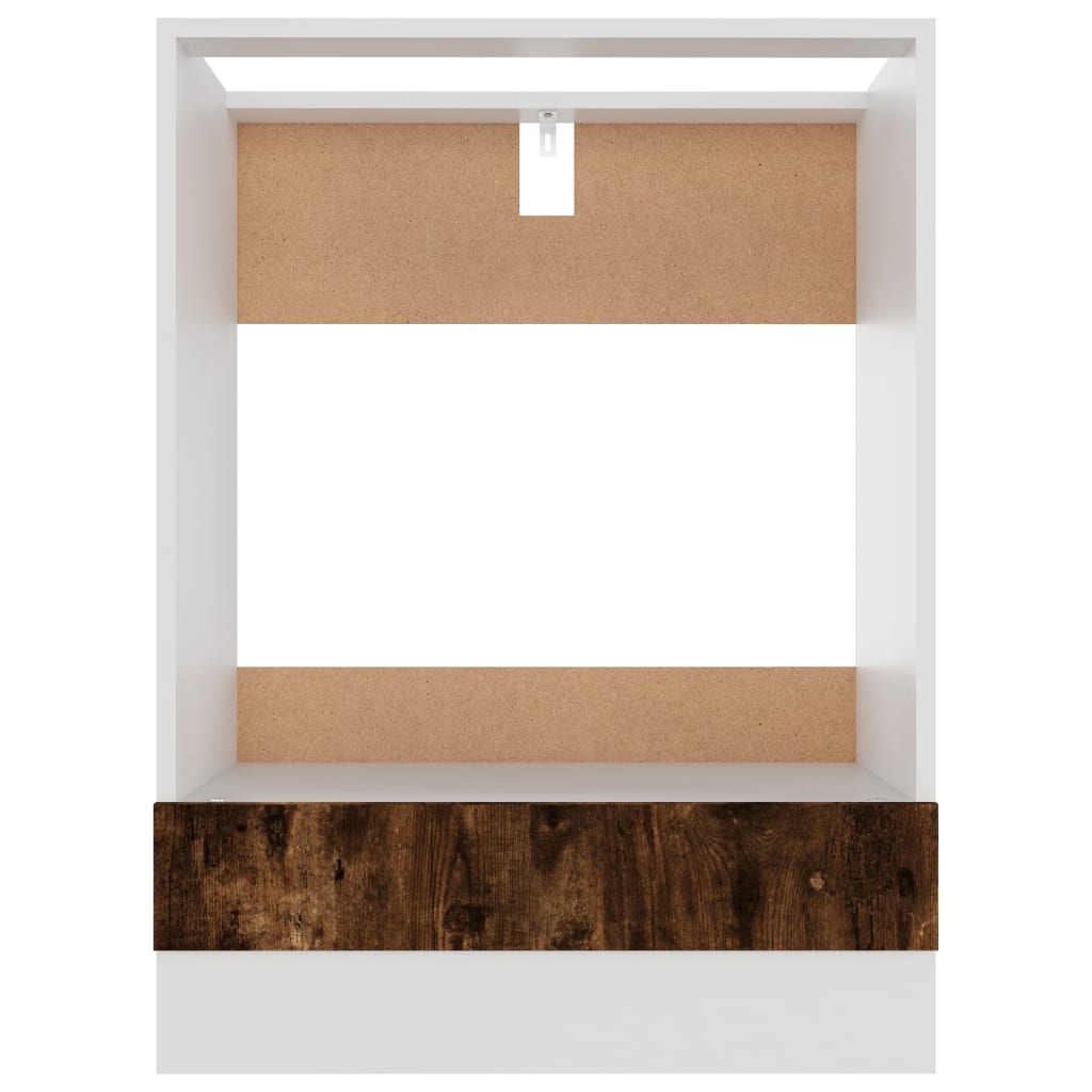 Oven Cabinet Riga Smoked Oak 60x46x81.5 cm Engineered Wood