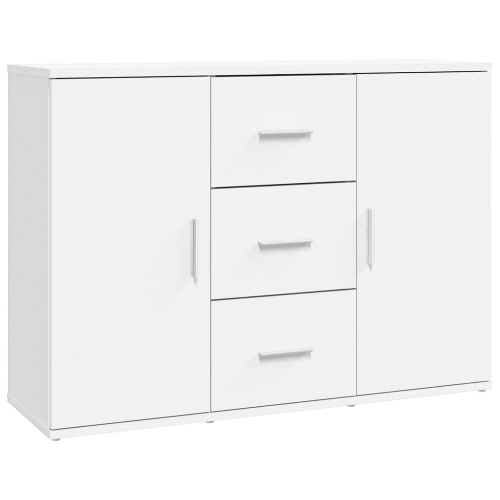Modern Wooden Sideboard Storage Cabinet Unit With 2 Doors & 3 Drawers Wood