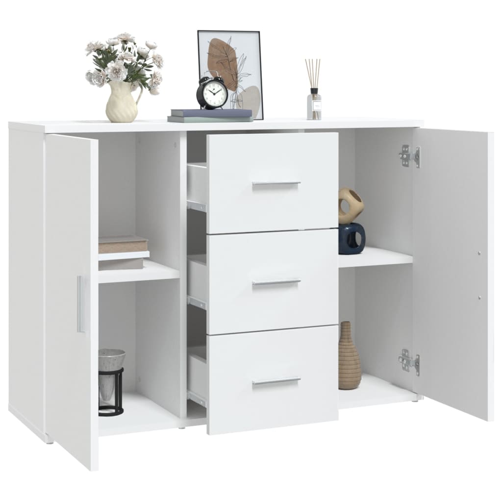 Modern Wooden Sideboard Storage Cabinet Unit With 2 Doors & 3 Drawers Wood