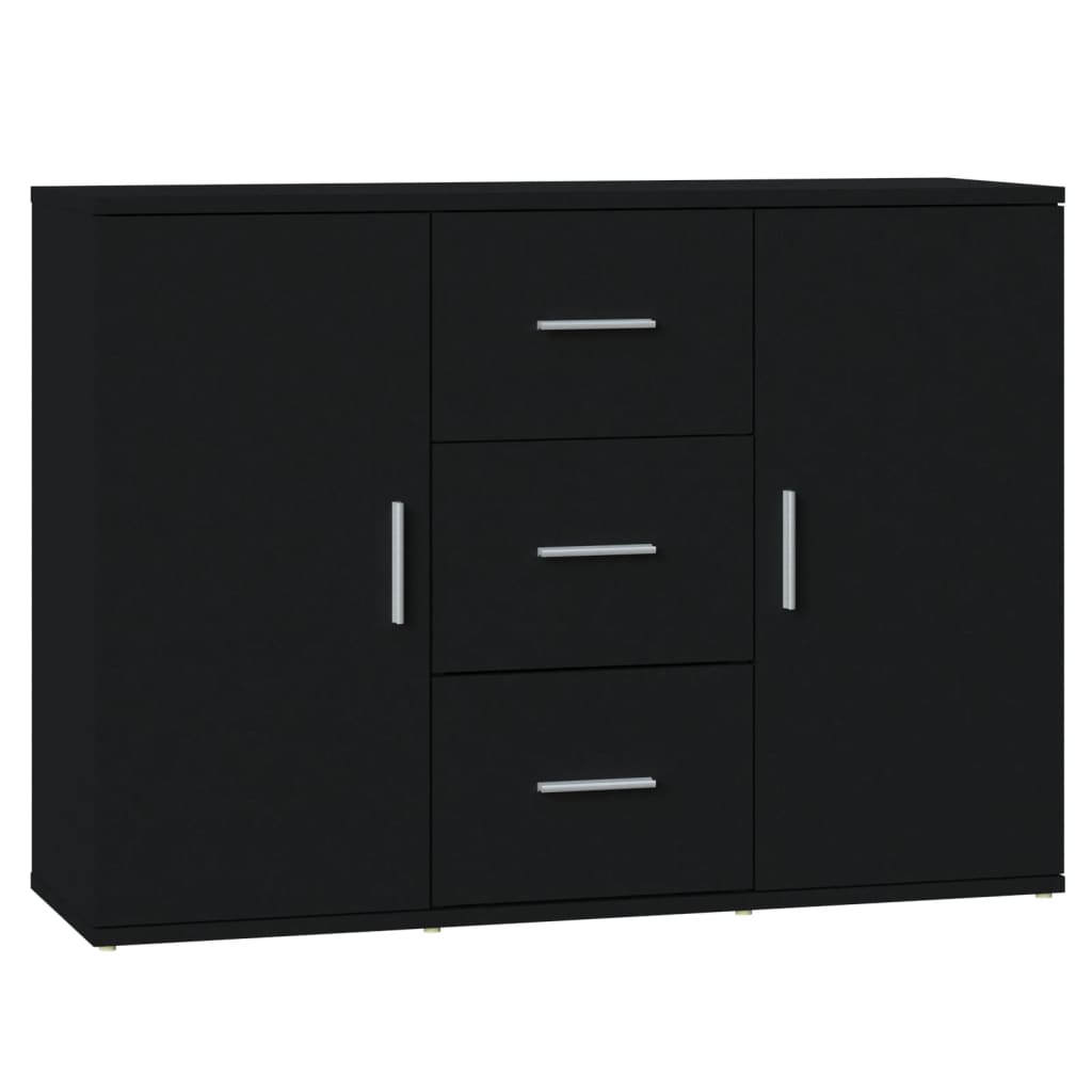 Modern Wooden Sideboard Storage Cabinet Unit With 2 Doors & 3 Drawers Wood