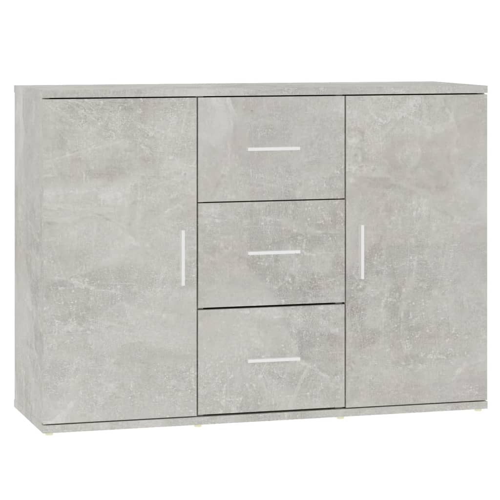 Modern Wooden Sideboard Storage Cabinet Unit With 2 Doors & 3 Drawers Wood