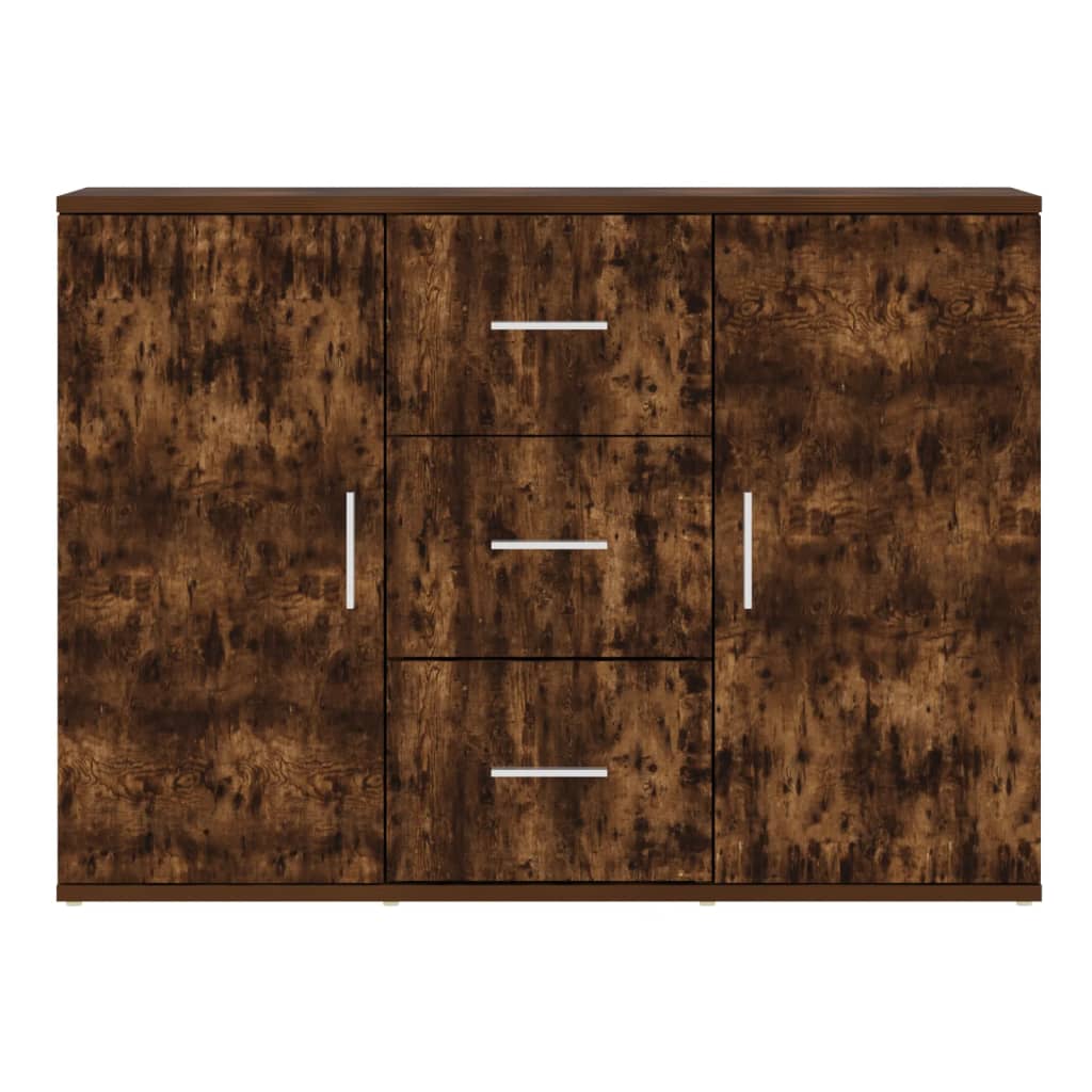 Modern Wooden Sideboard Storage Cabinet Unit With 2 Doors & 3 Drawers Wood