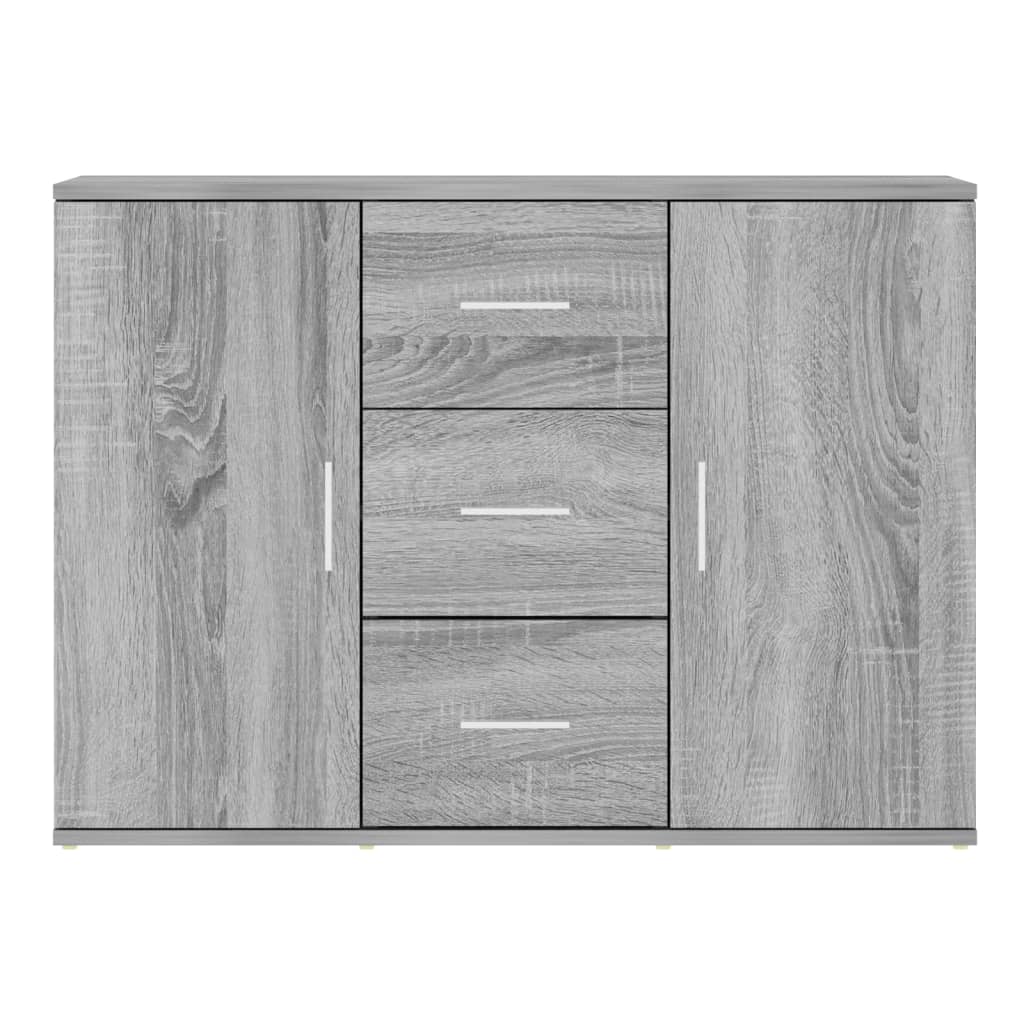 Sideboard Grey Sonoma 91x29.5x65 cm Engineered Wood