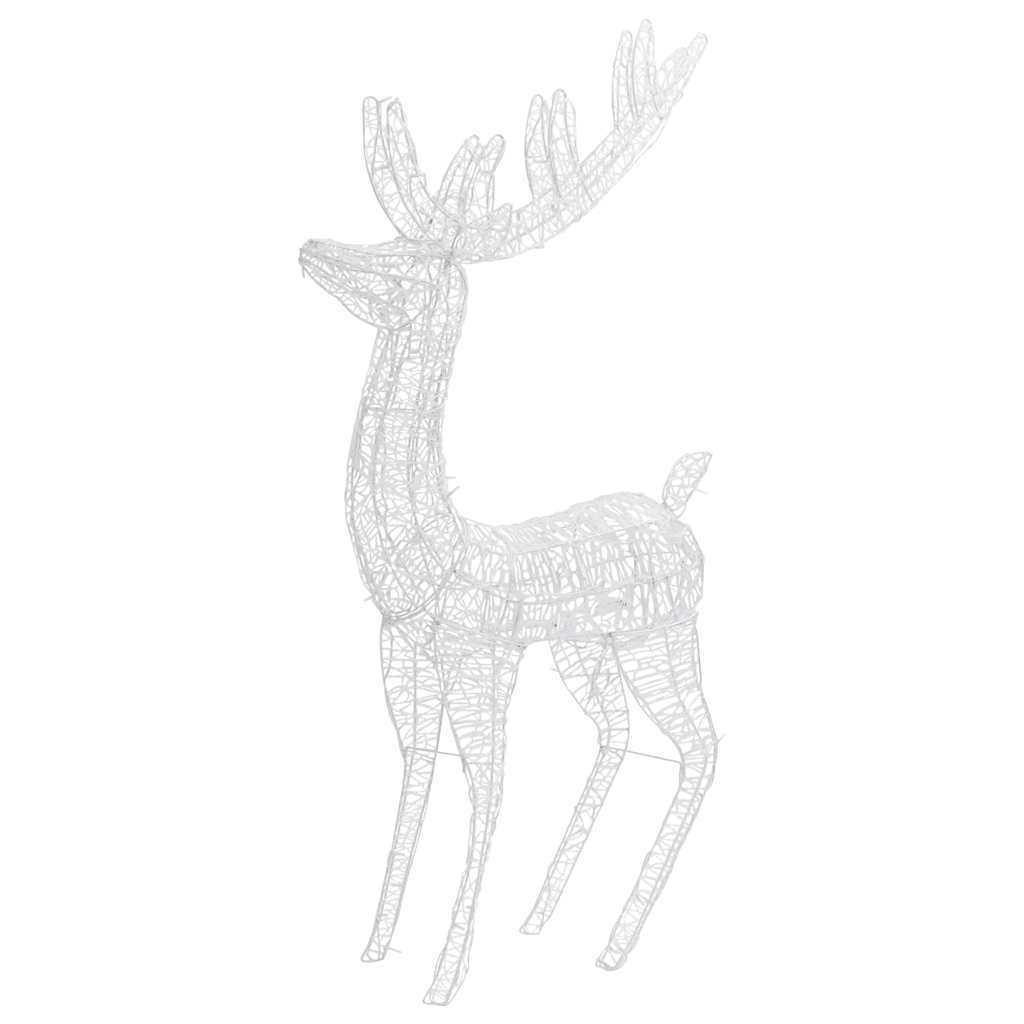 Xxl Acrylic Christmas Reindeers 250 Led 3 Pcs 180 Cm